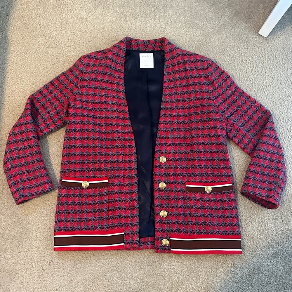 Sandro Tweed Cardigan Blazer - New Without Tags